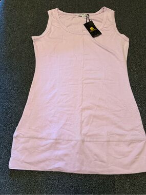 Moxeay Scoop Neck Tank Top - Pastel Purple Sleeveless Layering Basic - Size M